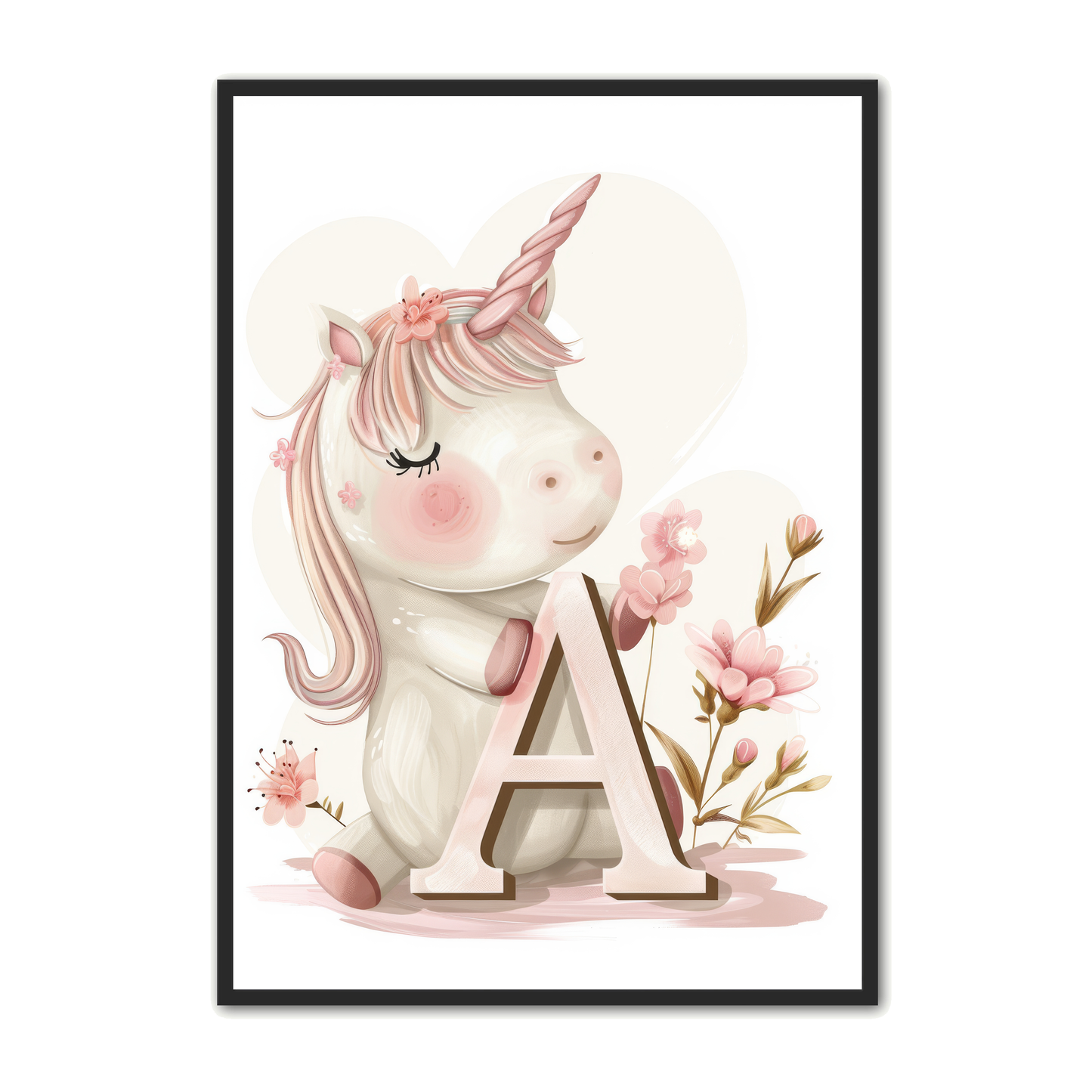A Bogstav Plakat 1 - Enhjørning