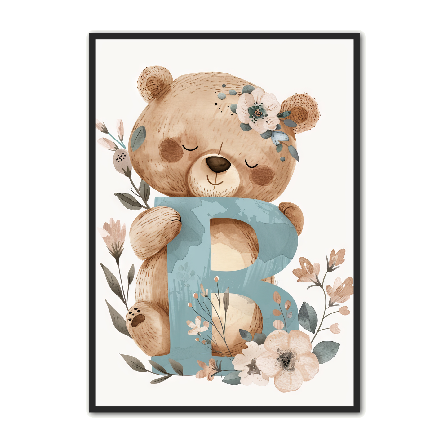 B Bogstav Plakat 1 - Bjørn