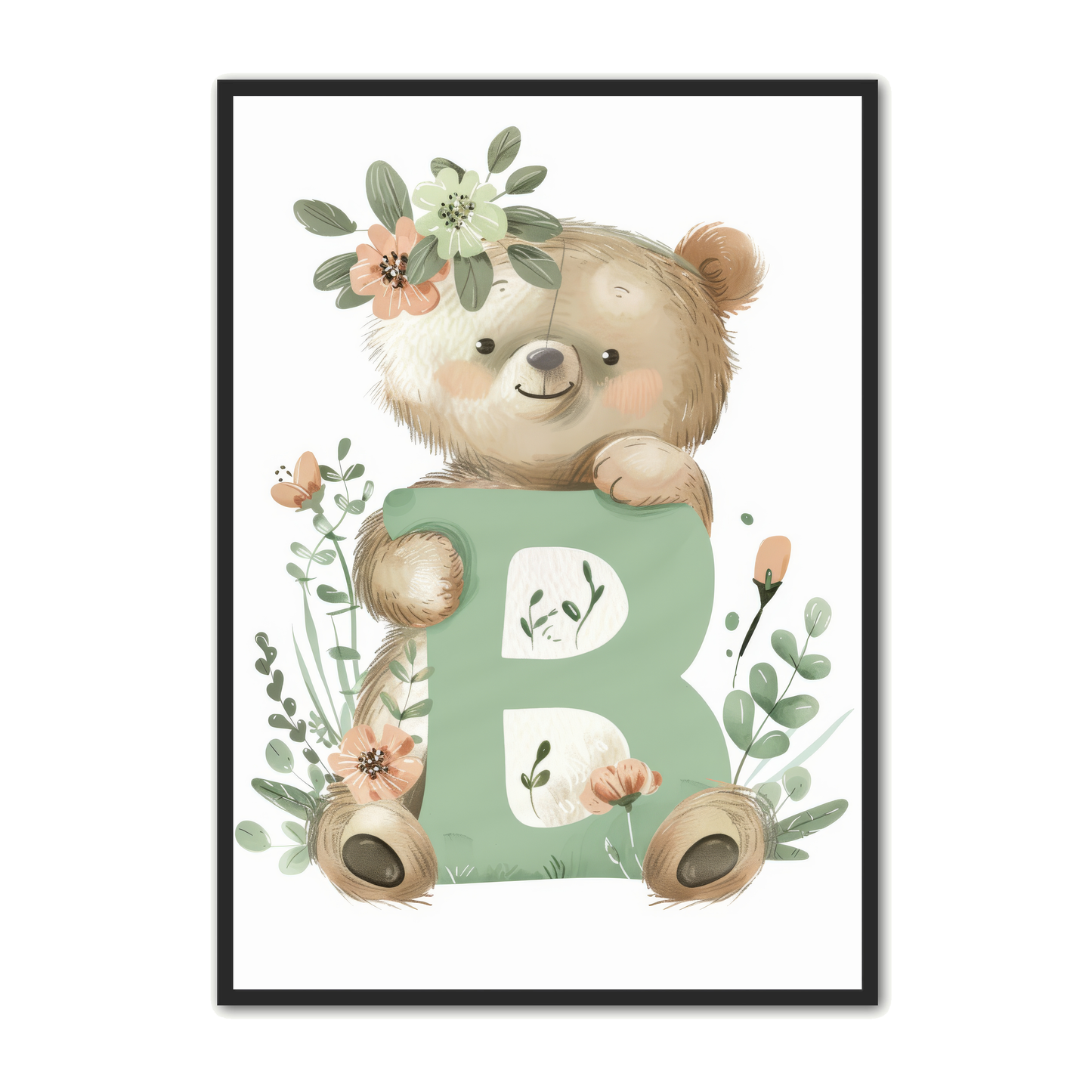 B Bogstav Plakat 3 - Bjørn