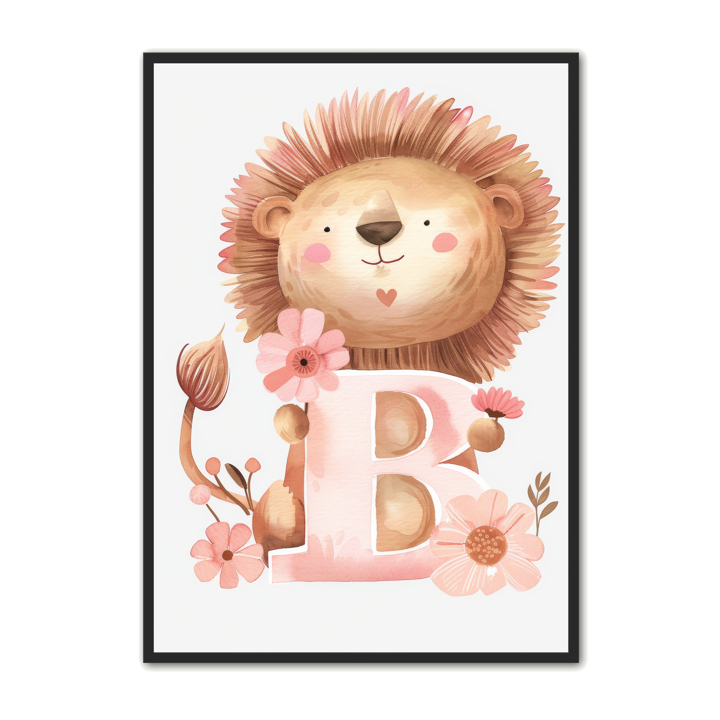 B Bogstav Plakat 44 - Løve