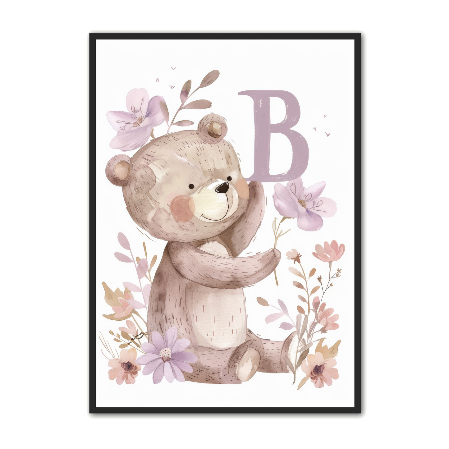 B Bogstav Plakat 5 - Bjørn