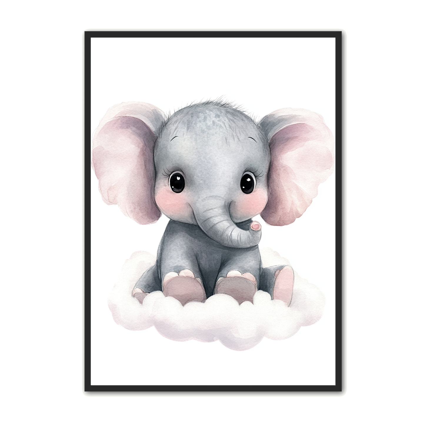 Elefant Plakat 21 - Blid Drøm - Børneplakat