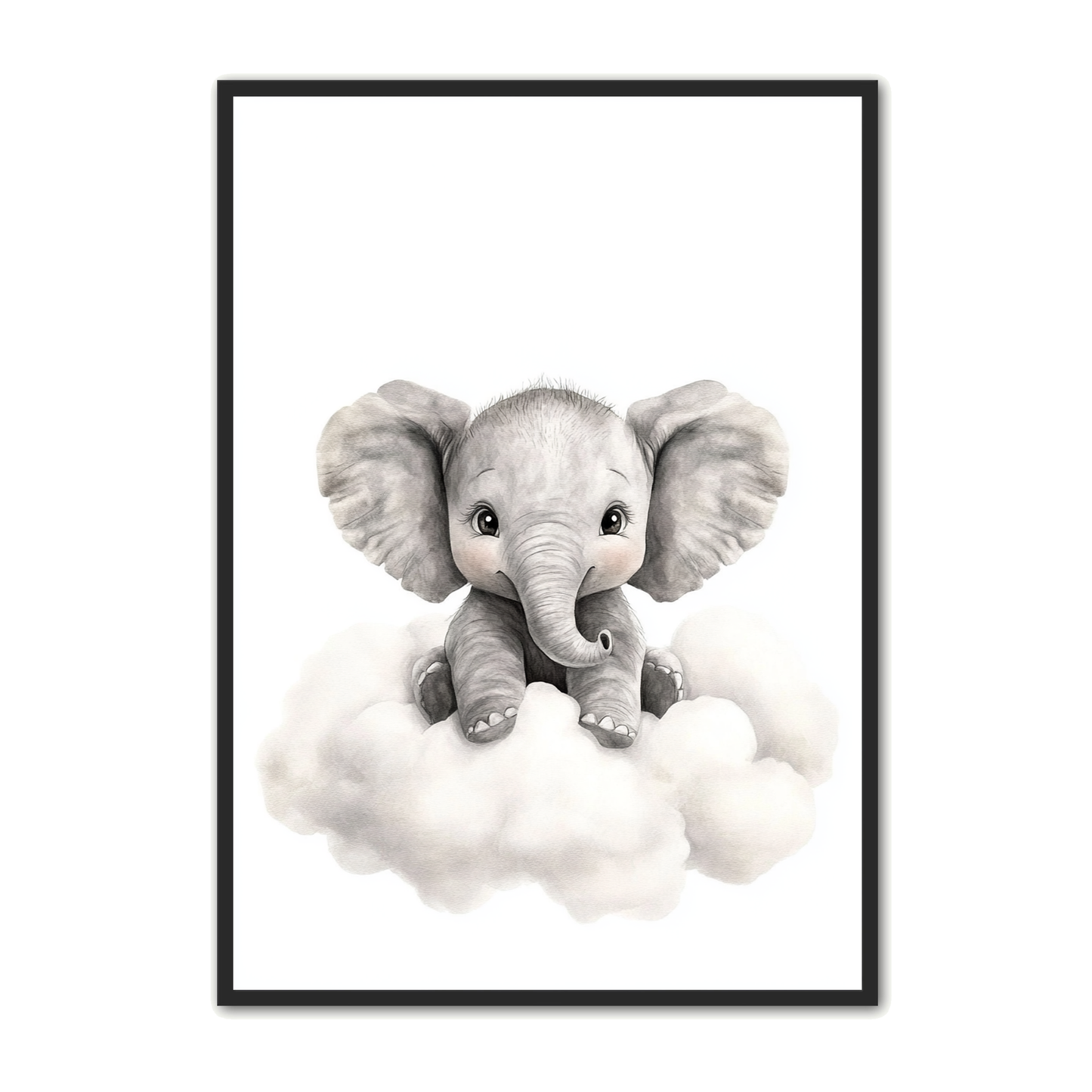 Elefant Plakat 22 - Himmelglæde - Børneplakat