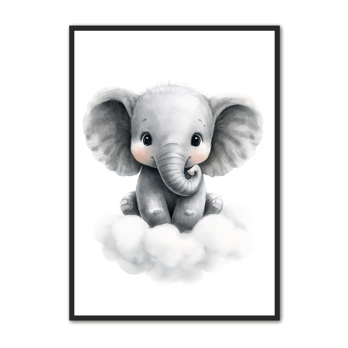 Elefant Plakat 23 - Drømmerejse - Børneplakat