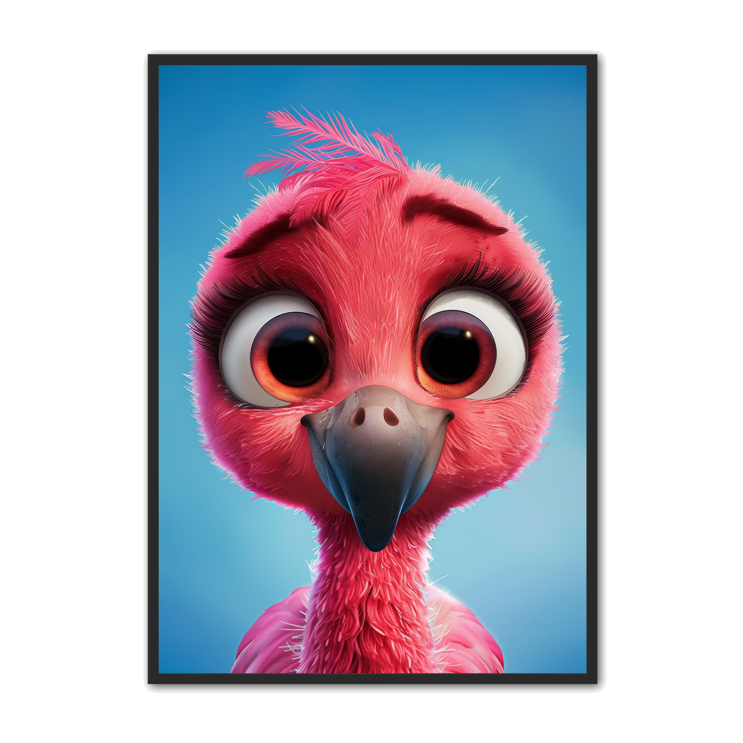 Flamingo Plakat 10 - Et Farverigt Indslag Til Børneværelset