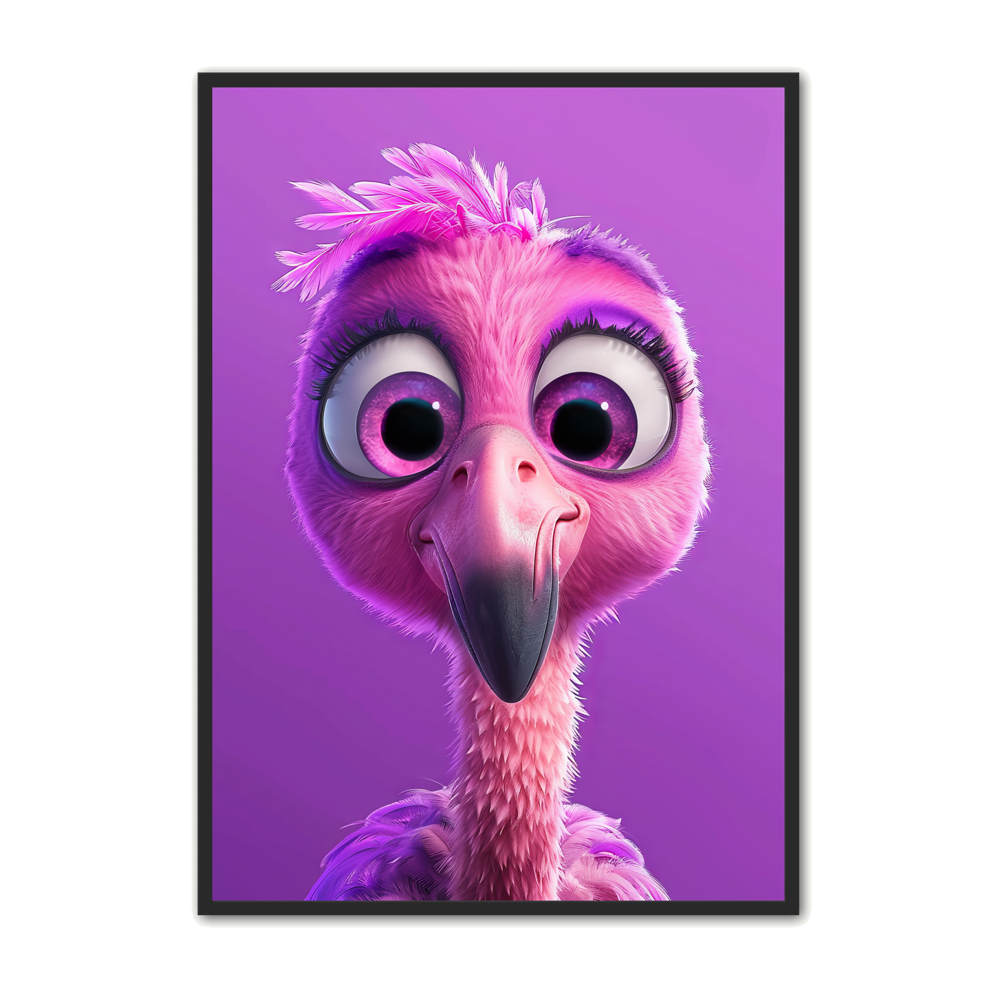 Flamingo Plakat 20 – Charmerende Børneplakat til Børneværelset