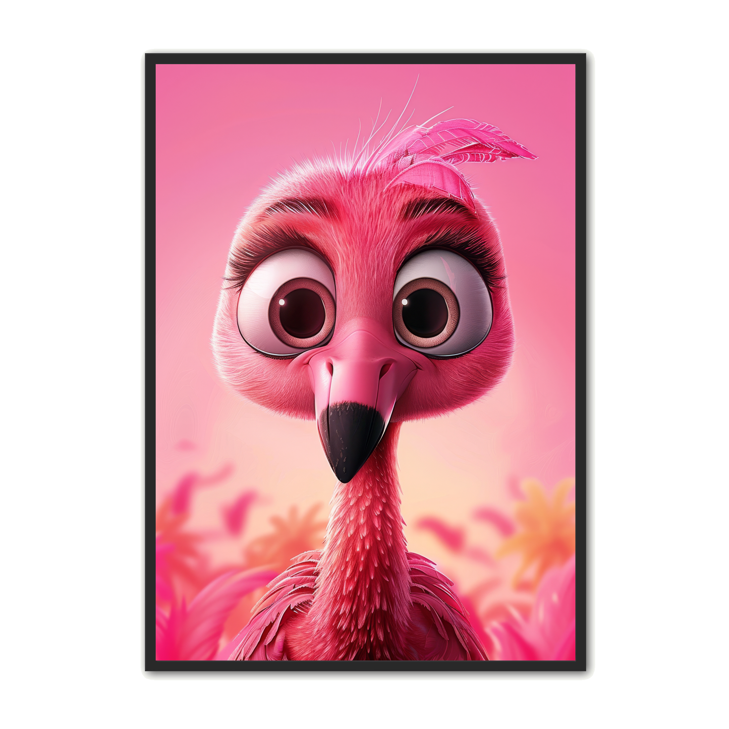 Flamingo Plakat 25 – Søde Nuancer til Børneværelset