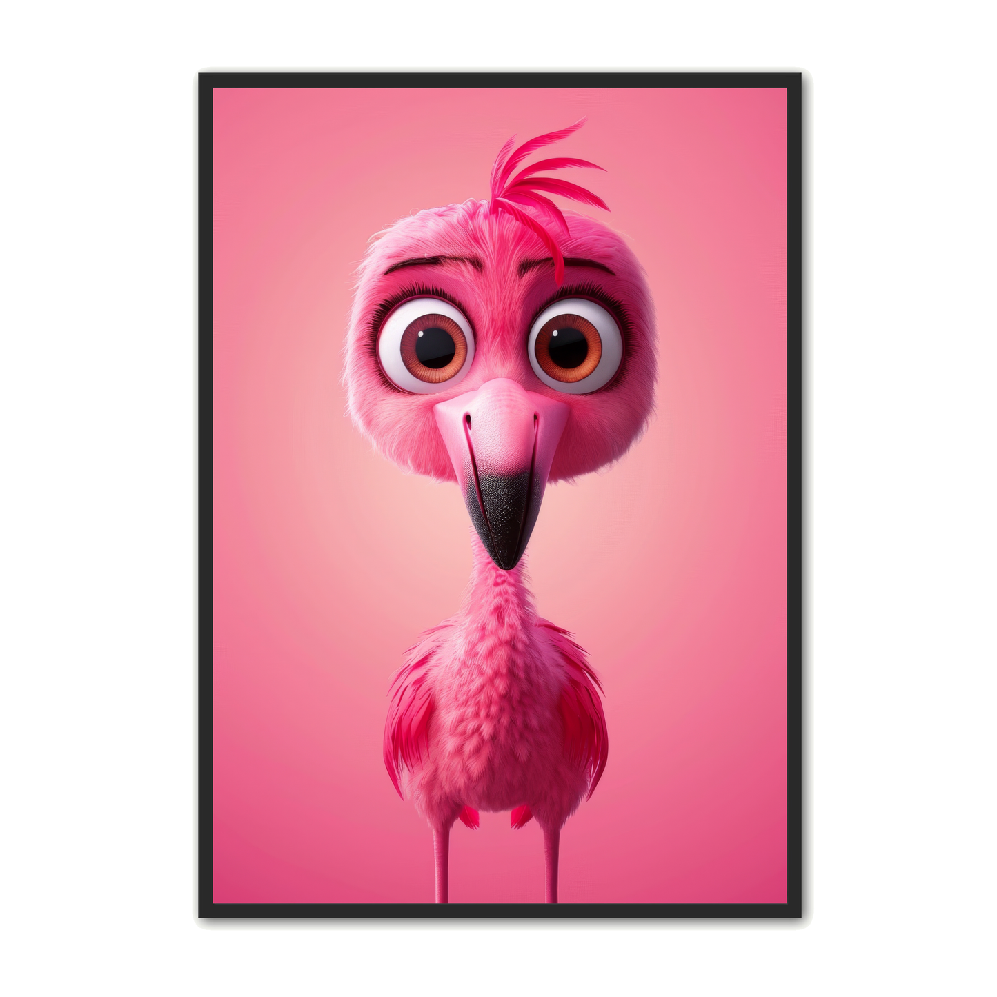 Flamingo Plakat 5 - Farverig Børneplakat til Børneværelset