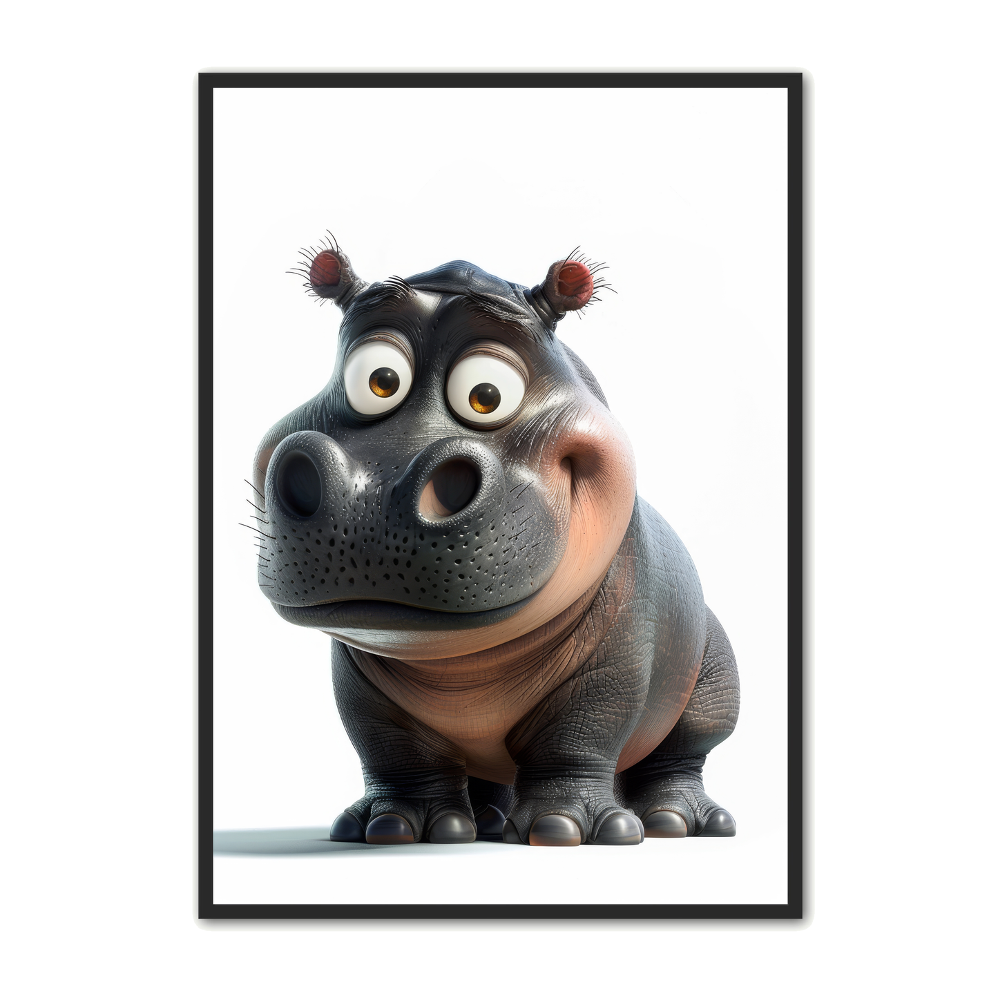 Flodhest Plakat 11 - Børneplakat
