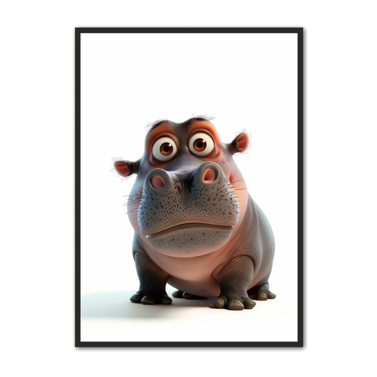 Flodhest Plakat 6 - Børneplakat