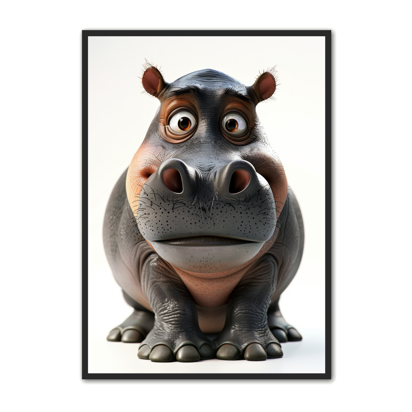 Flodhest Plakat 9 - Børneplakat
