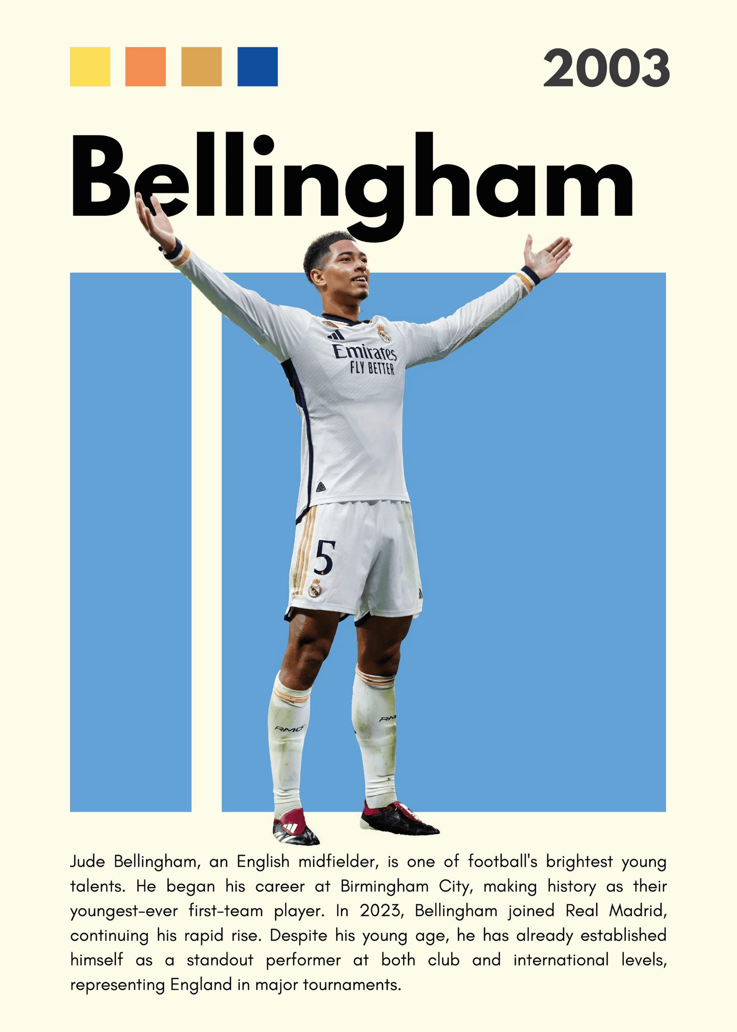 Fodbold Plakat 17 - Bellingham