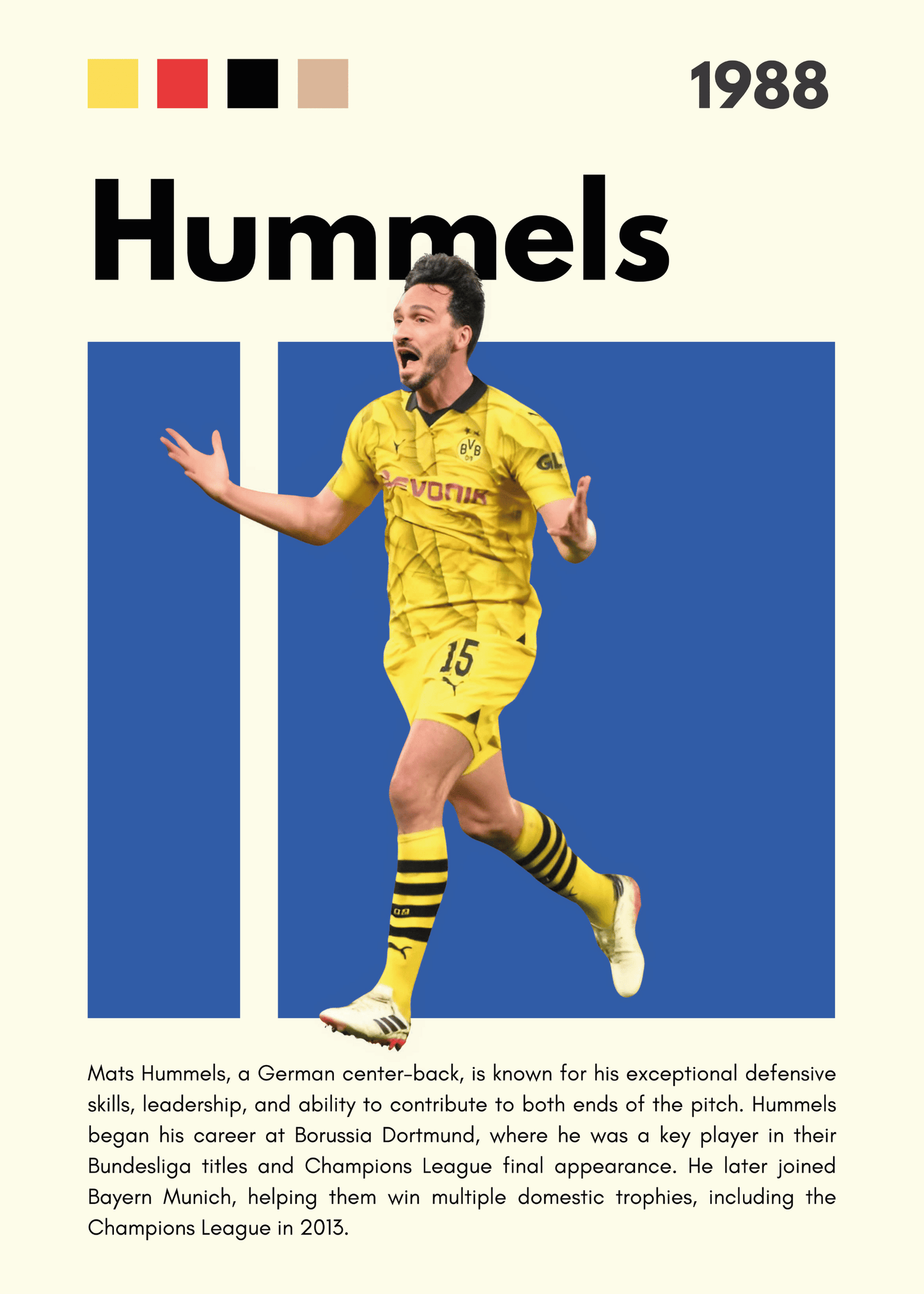 Fodbold Plakat 4 - Hummels