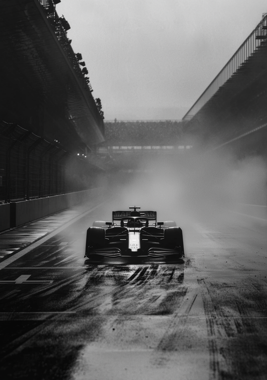 Formel 1 Plakat 6 - Racer i Regnvejr