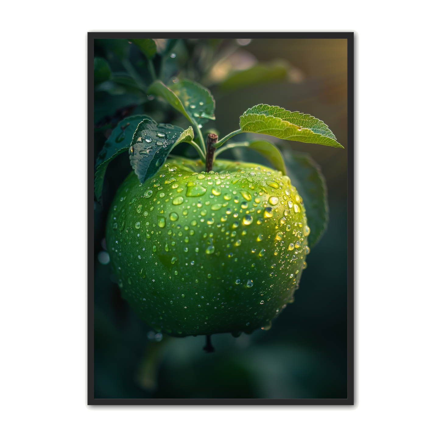 Frugt Plakat 24 - Grønt Æble