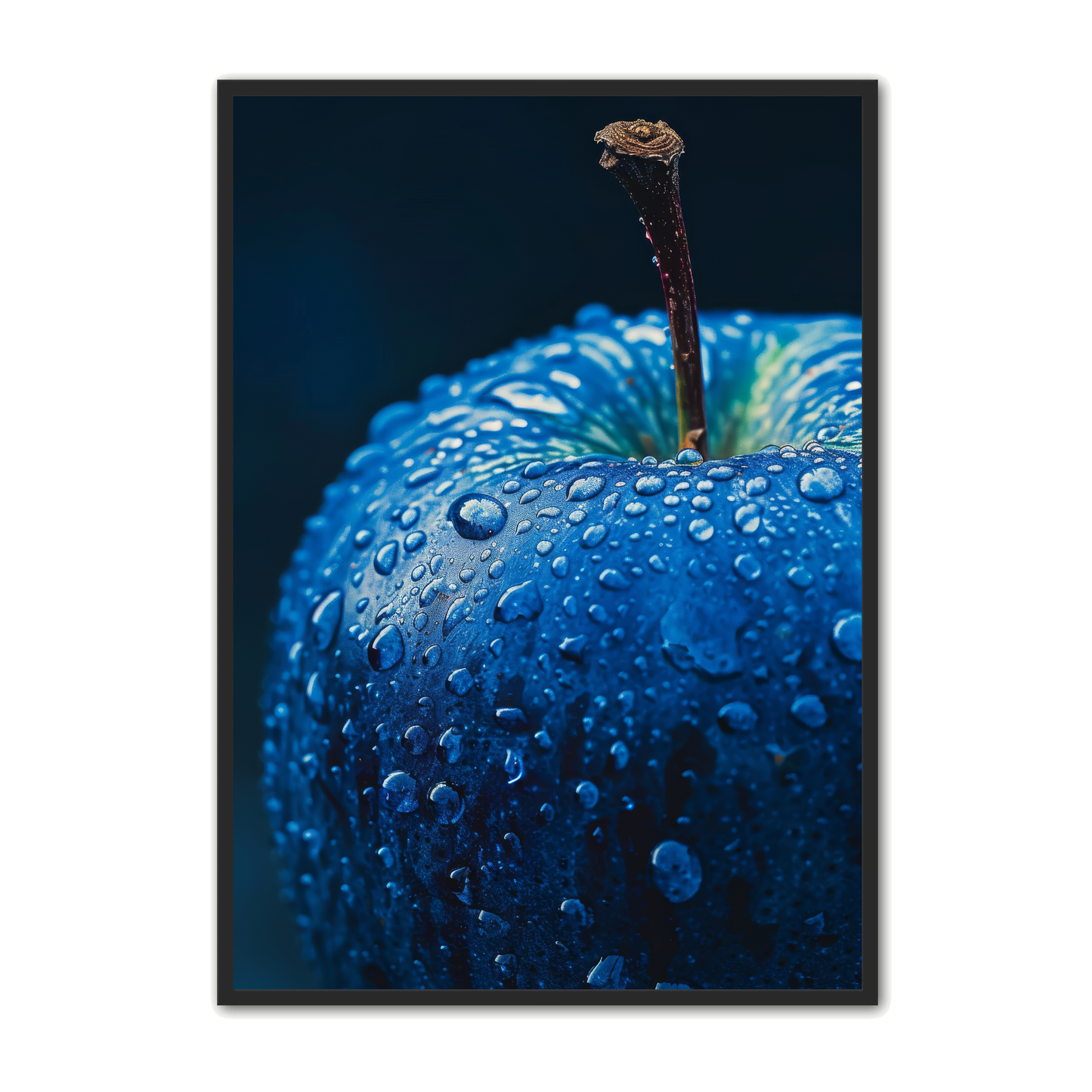 Frugt Plakat 8 - Blåt Æble