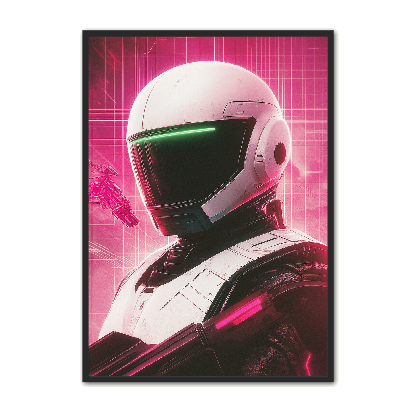 Gamer Plakat 424 - Neon Enforcer