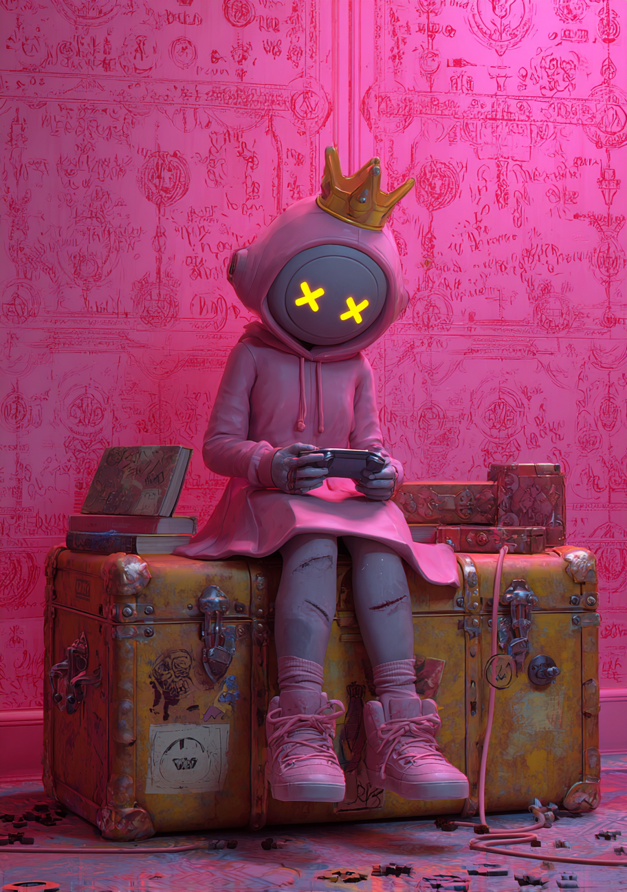 Gamer Plakat 452 – Pixel Queen of Pink