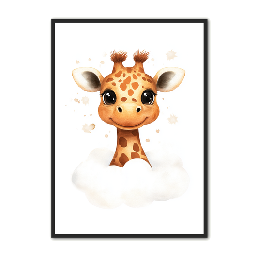 Giraf Plakat 15 - Børneplakat