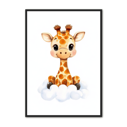 Giraf Plakat 16 - Børneplakat