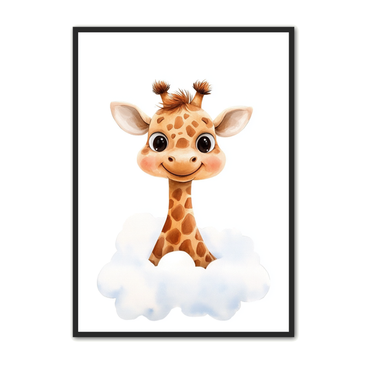 Giraf Plakat 17 - Børneplakat