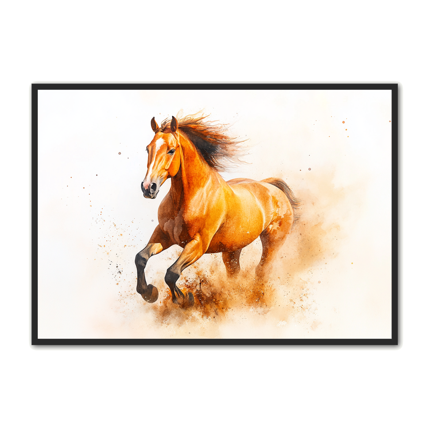 Hest Plakat 25 - Galopperende Hest i Dynamisk Design