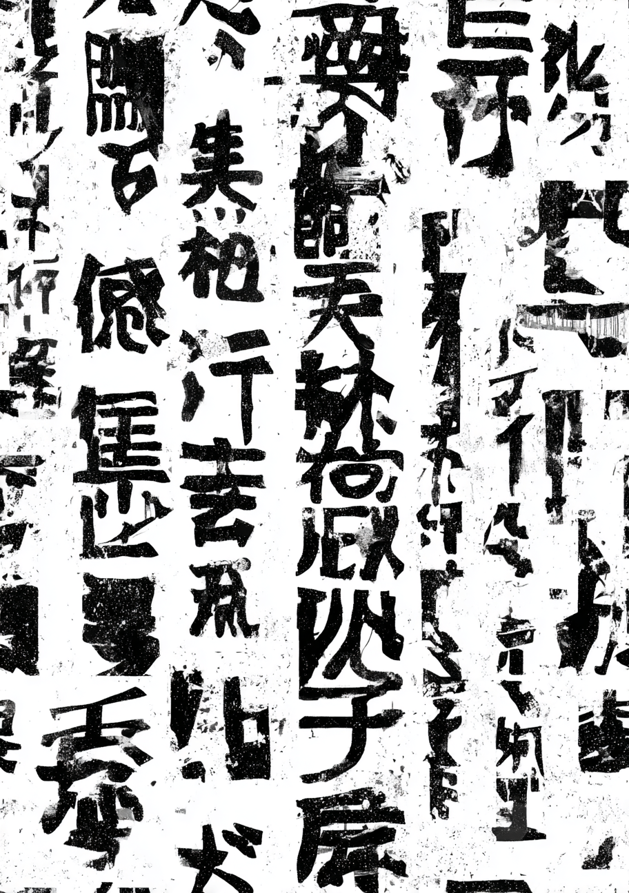 Japansk Plakat 100 - Rå Typografisk Struktur