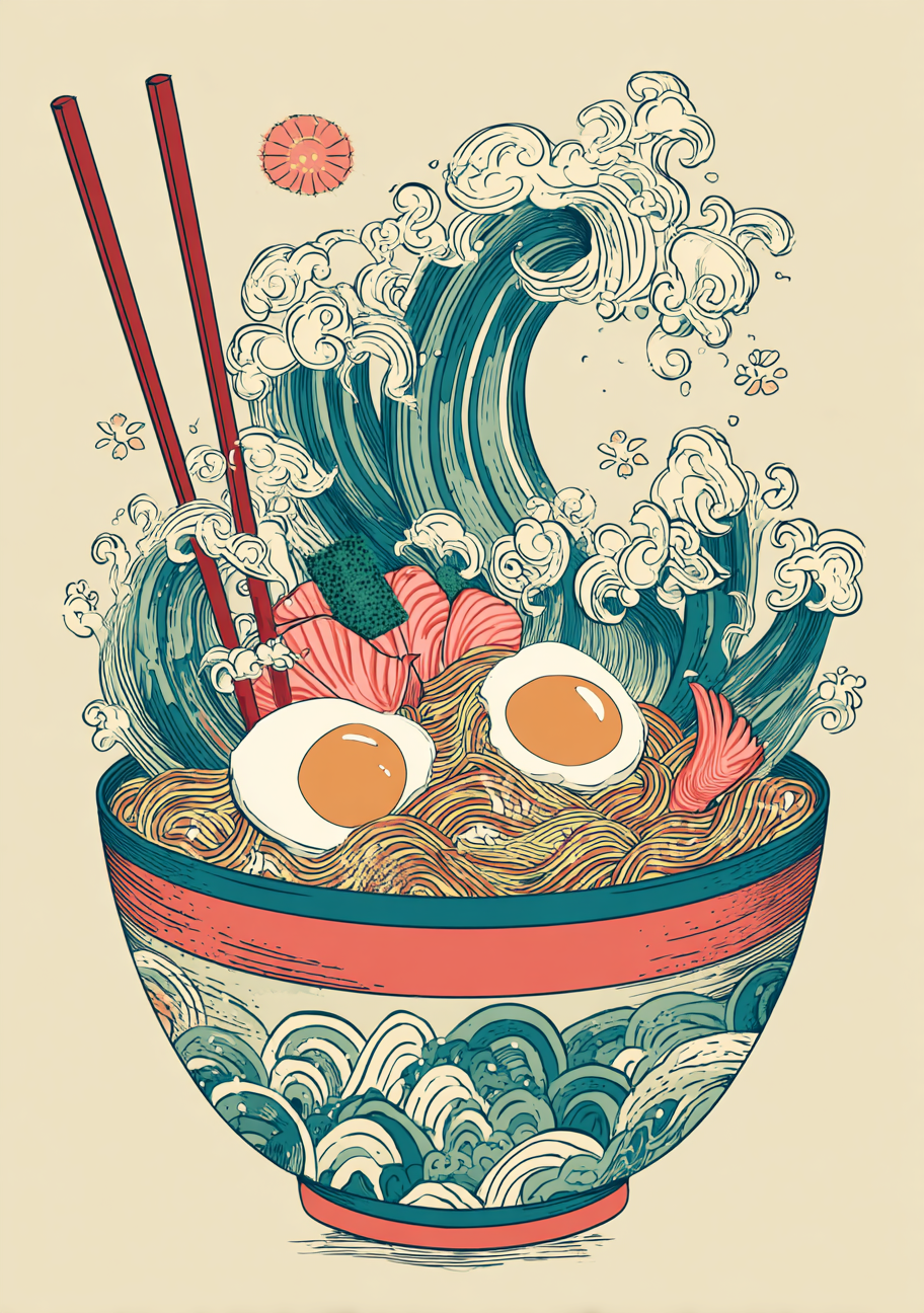 Japansk Plakat 158 – Ramenbølgen
