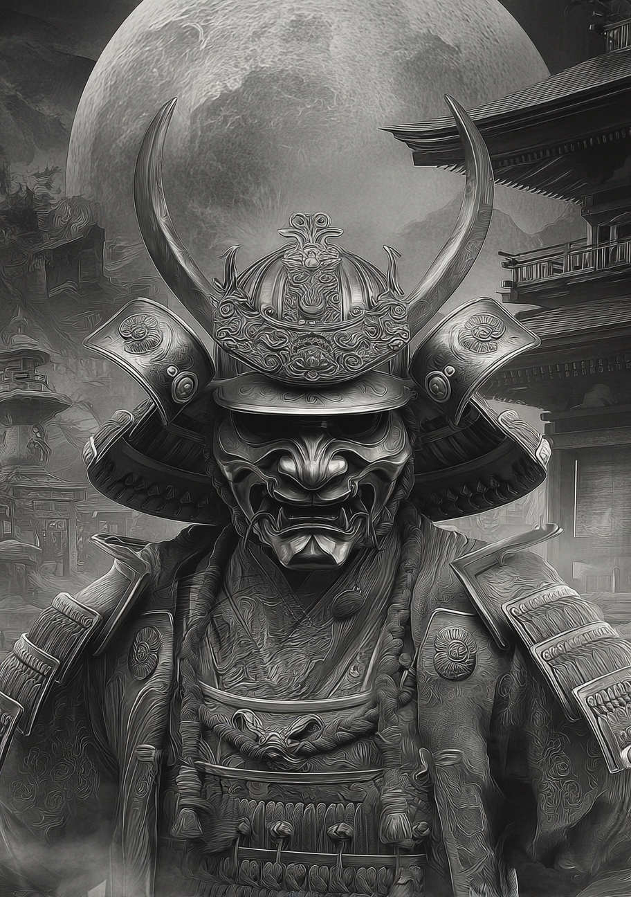 Japansk Plakat 32 – Skyggen af Samuraiens Sjæl