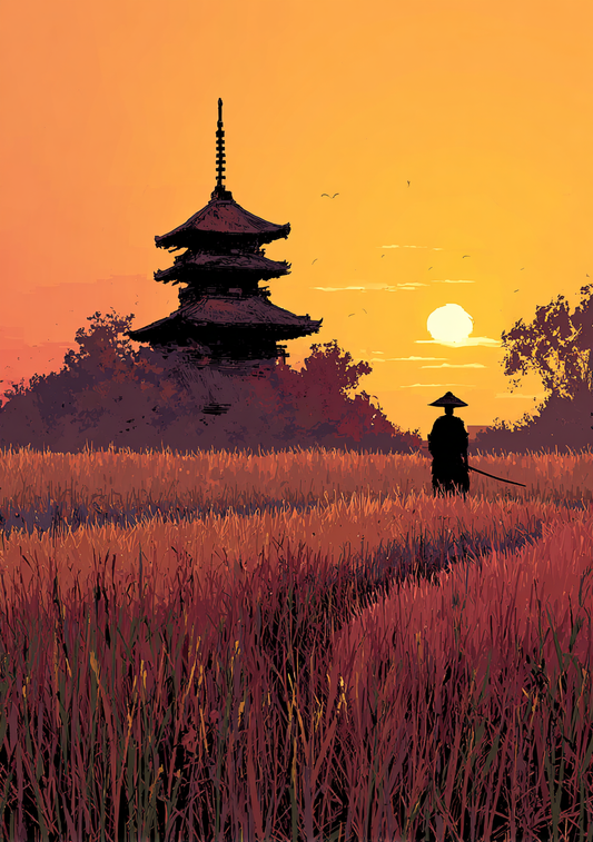 Japansk Plakat 47 – Samuraiens Vej mod Solen