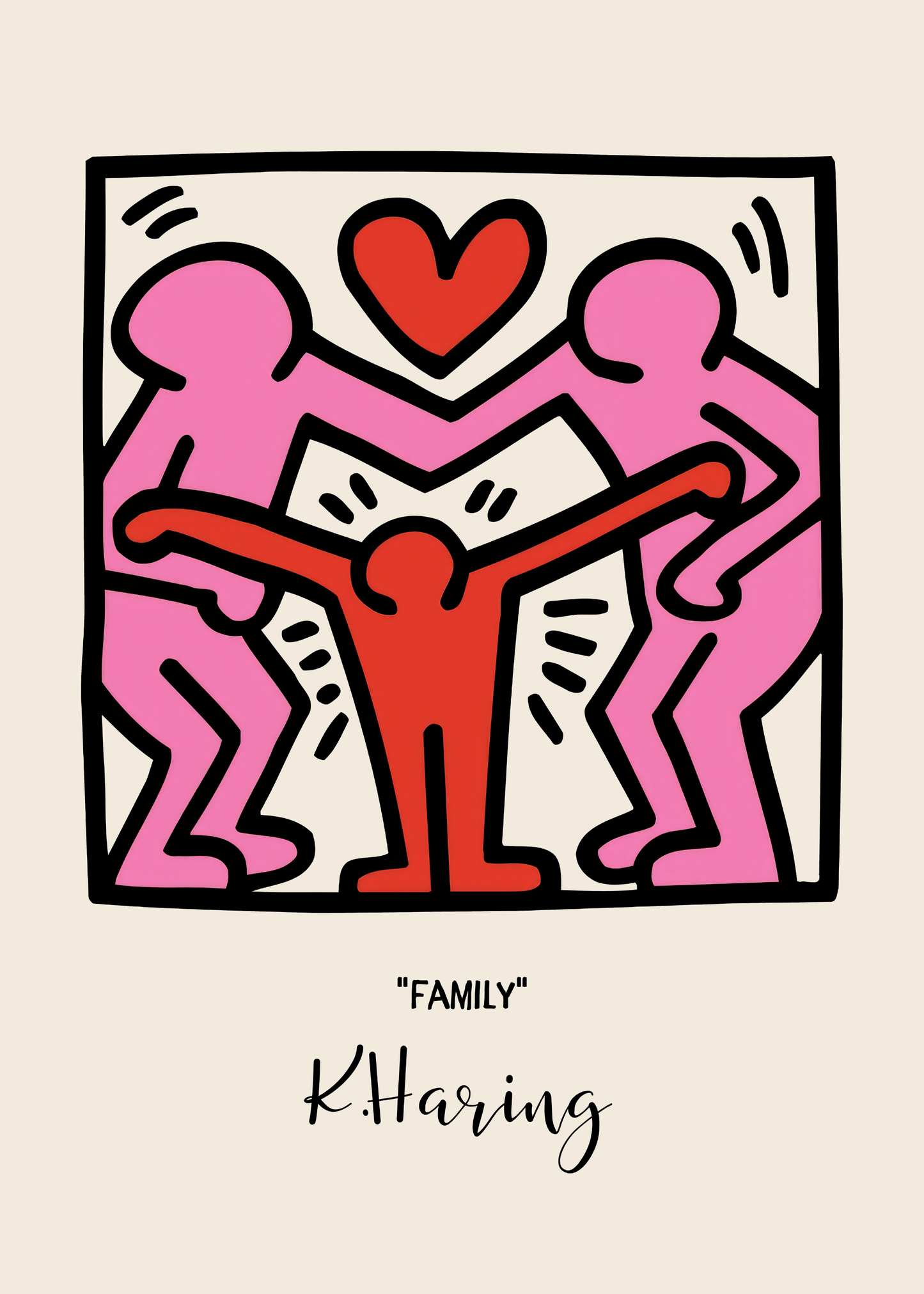Keith Haring Plakat 10 - Family