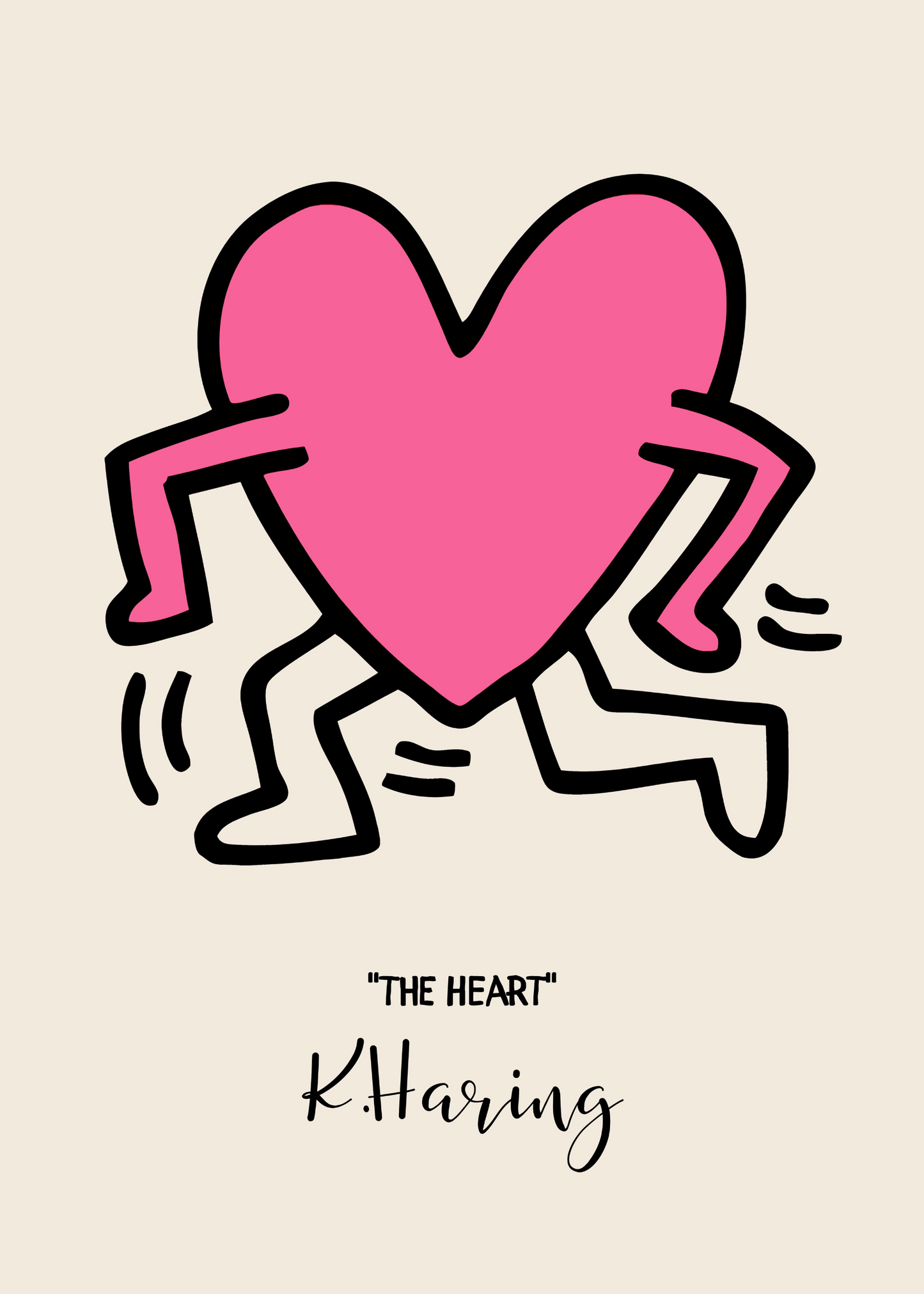 Keith Haring Plakat 3 - The Heart