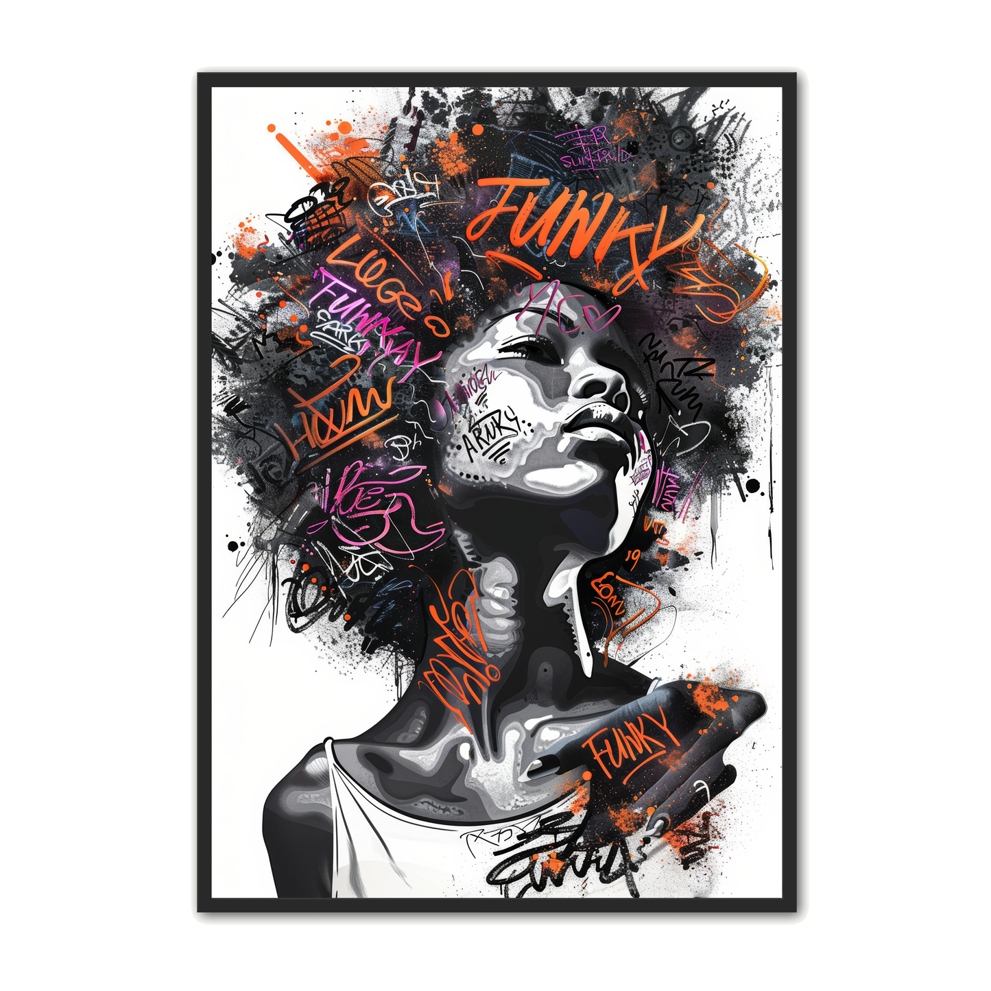 Portræt Plakat 55 - Funky Graffiti