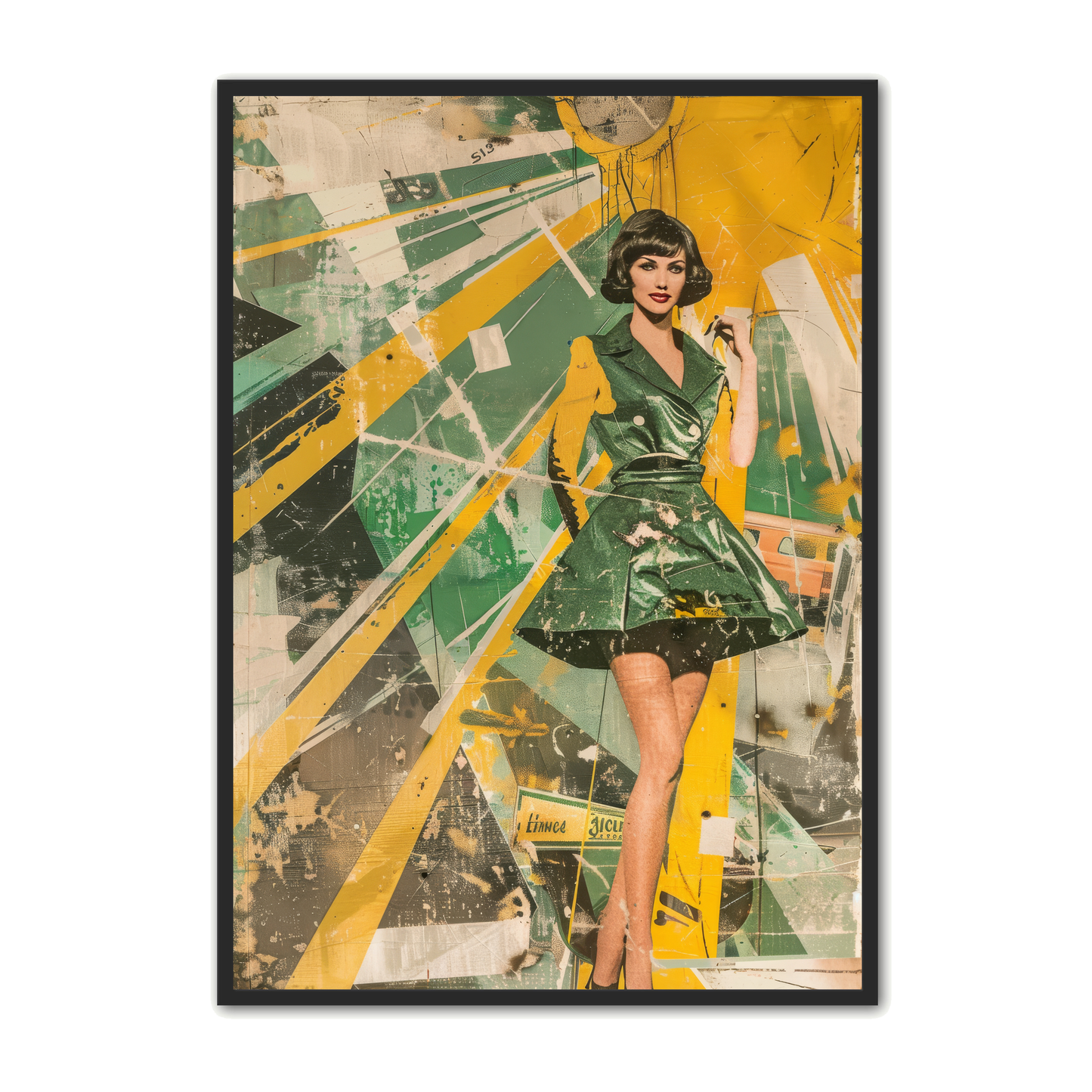 Portræt Plakat 66 - Retro Mode og Energi