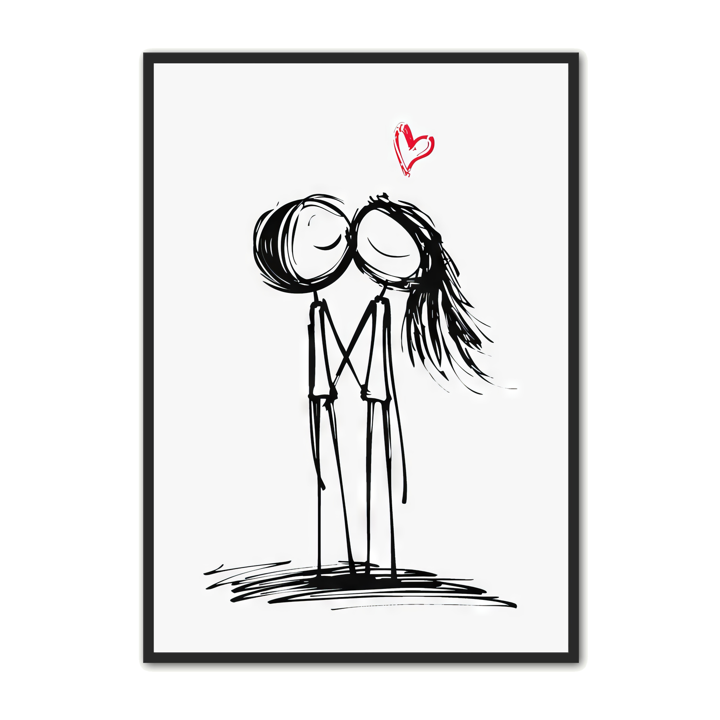 Stickmen Plakat 5 - Kærlighed