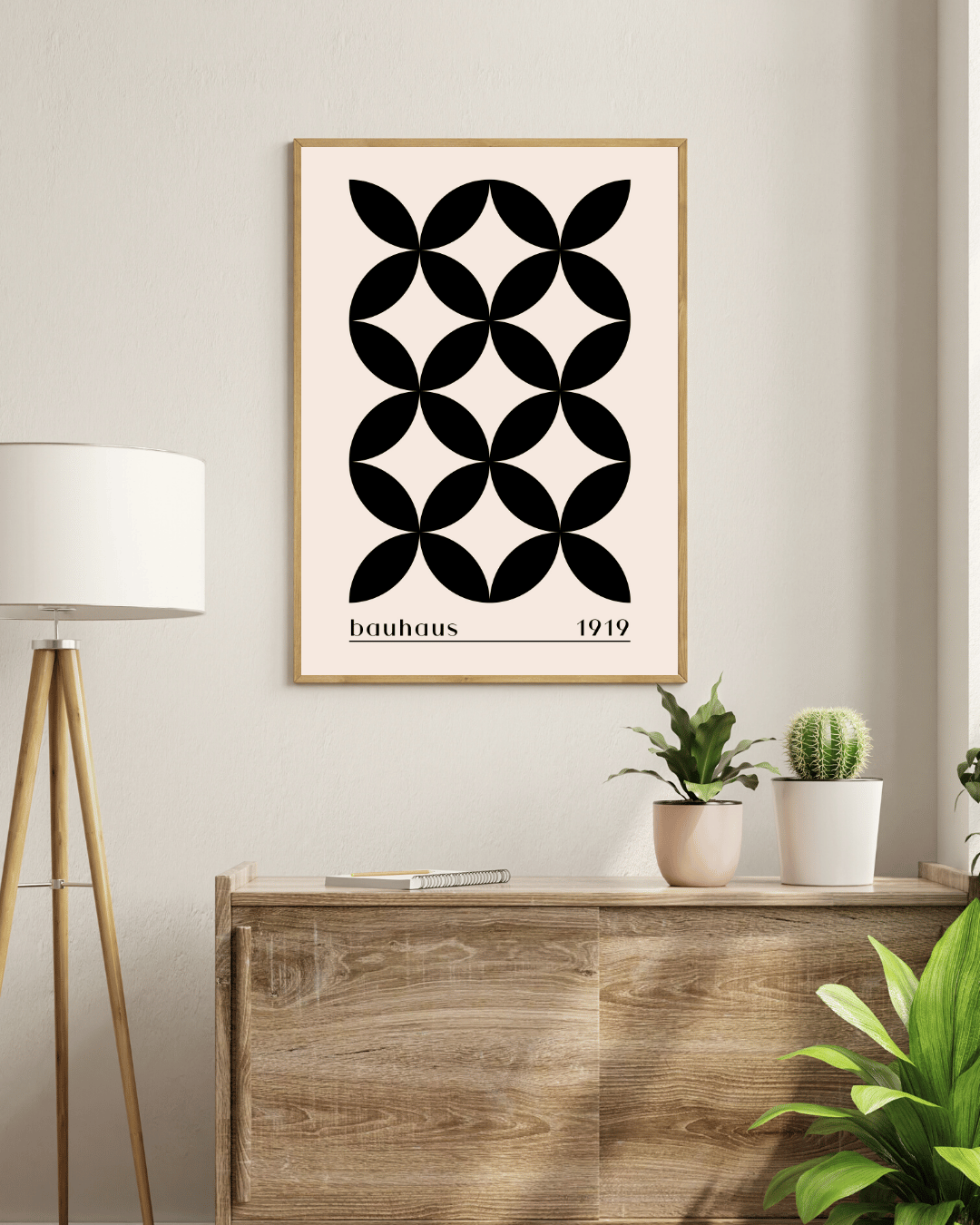 Bauhaus Plakat 36 – Sort Organisk Symmetri