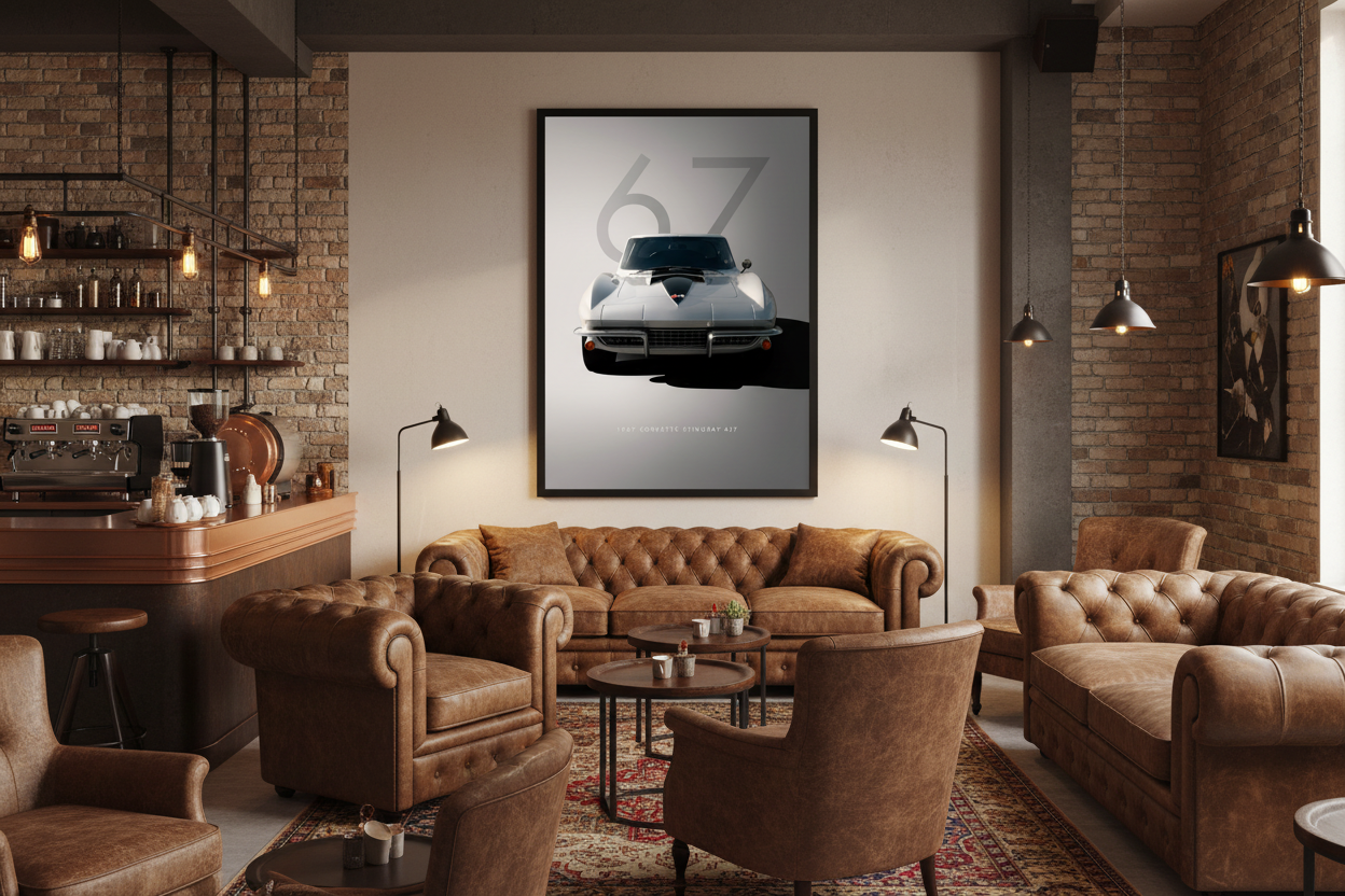 Bil Plakat 133 i cafe