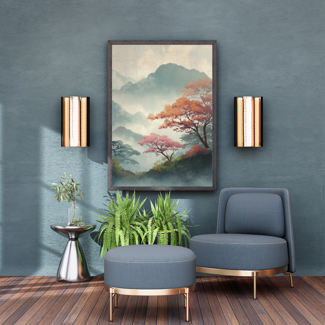 Japansk Plakat 81 - Silent Mountains