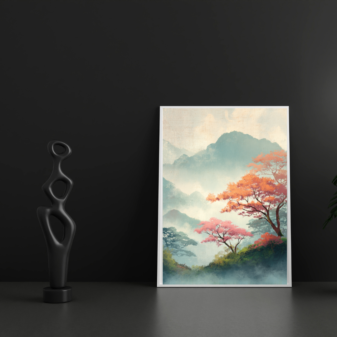 Japansk Plakat 81 - Silent Mountains