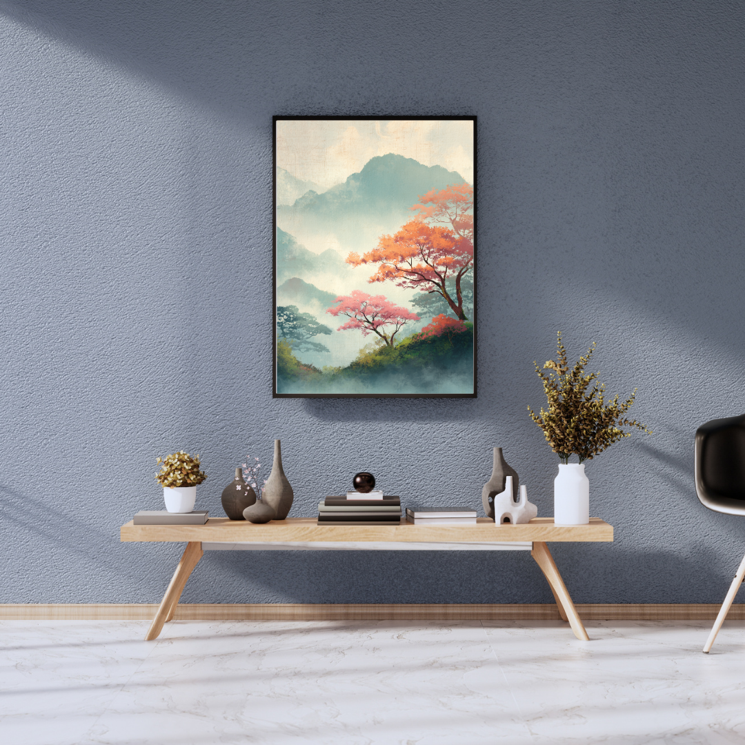 Japansk Plakat 81 - Silent Mountains