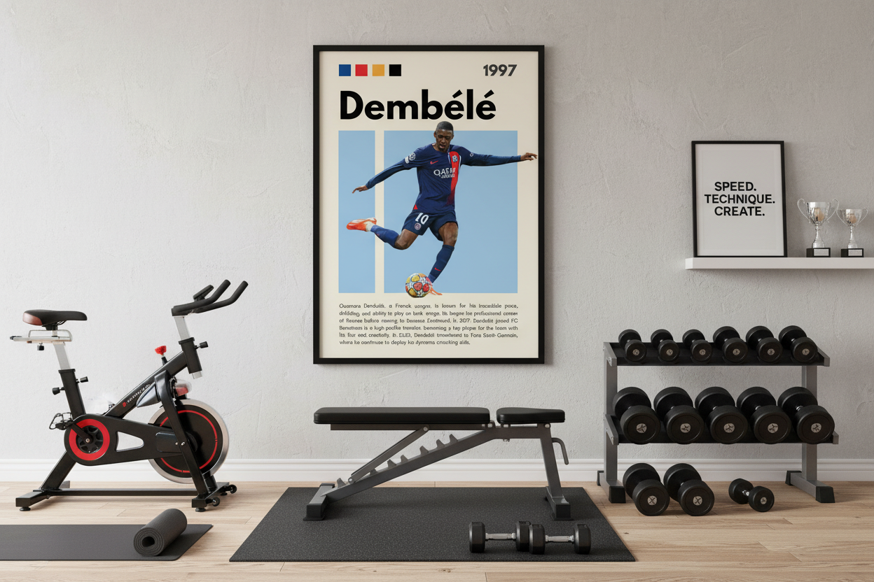Fodbold Plakat 12 i træningsrum