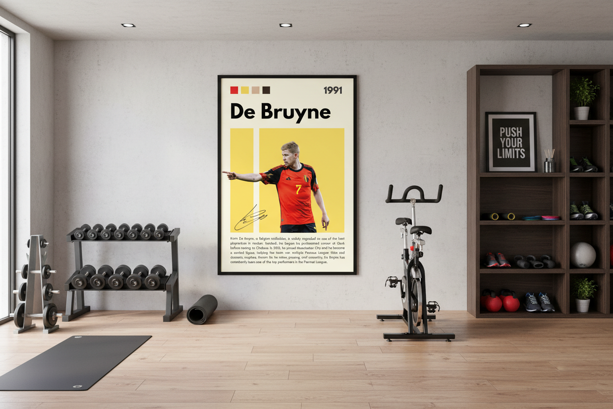 Fodbold Plakat 22 i træningsrum