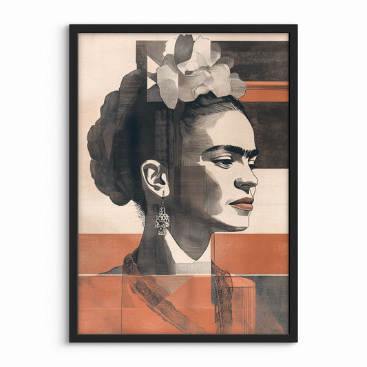 Portræt Plakat 100 – Grafisk Ynde og Styrke