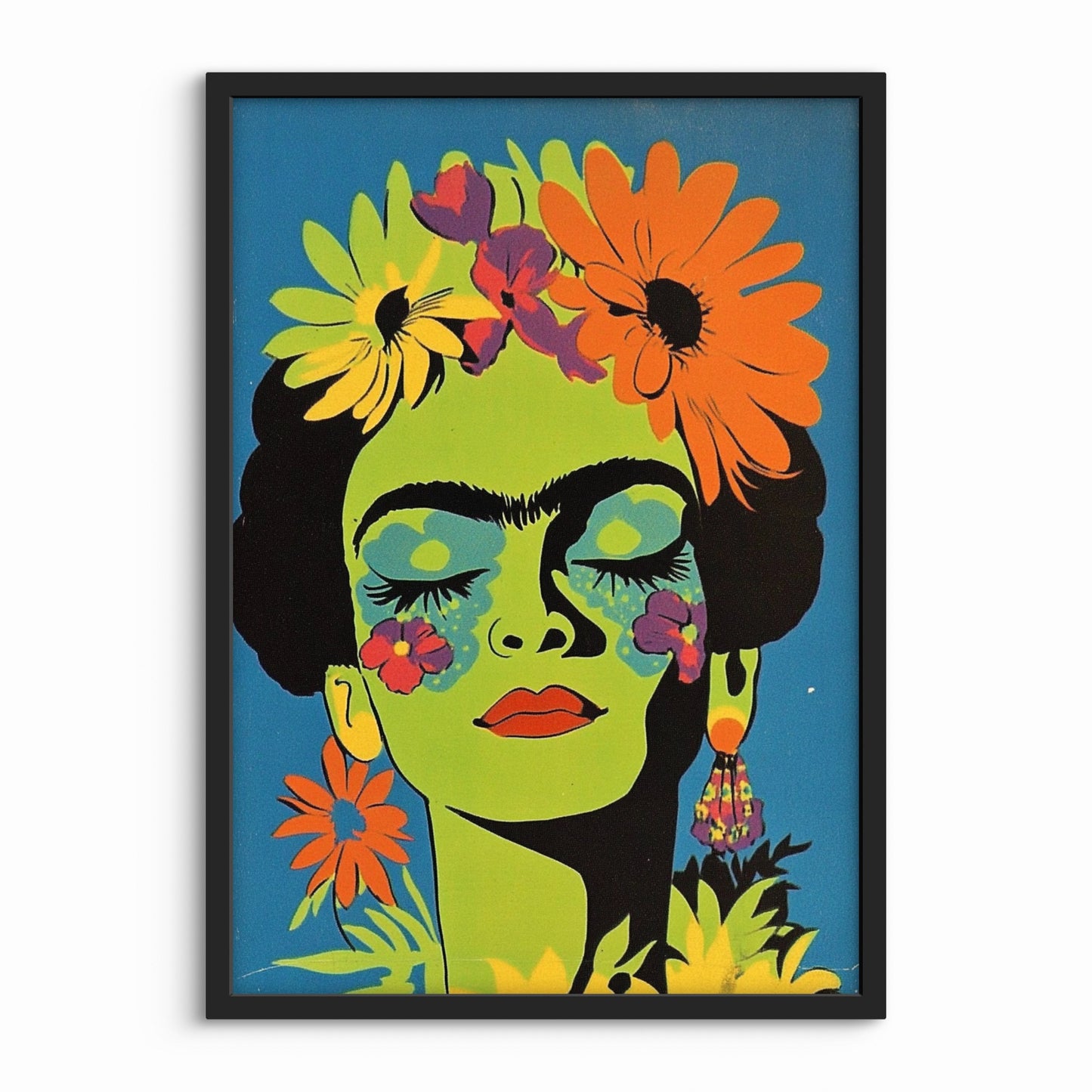 Portræt Plakat 92 – Psykedelisk Blomsterkraft