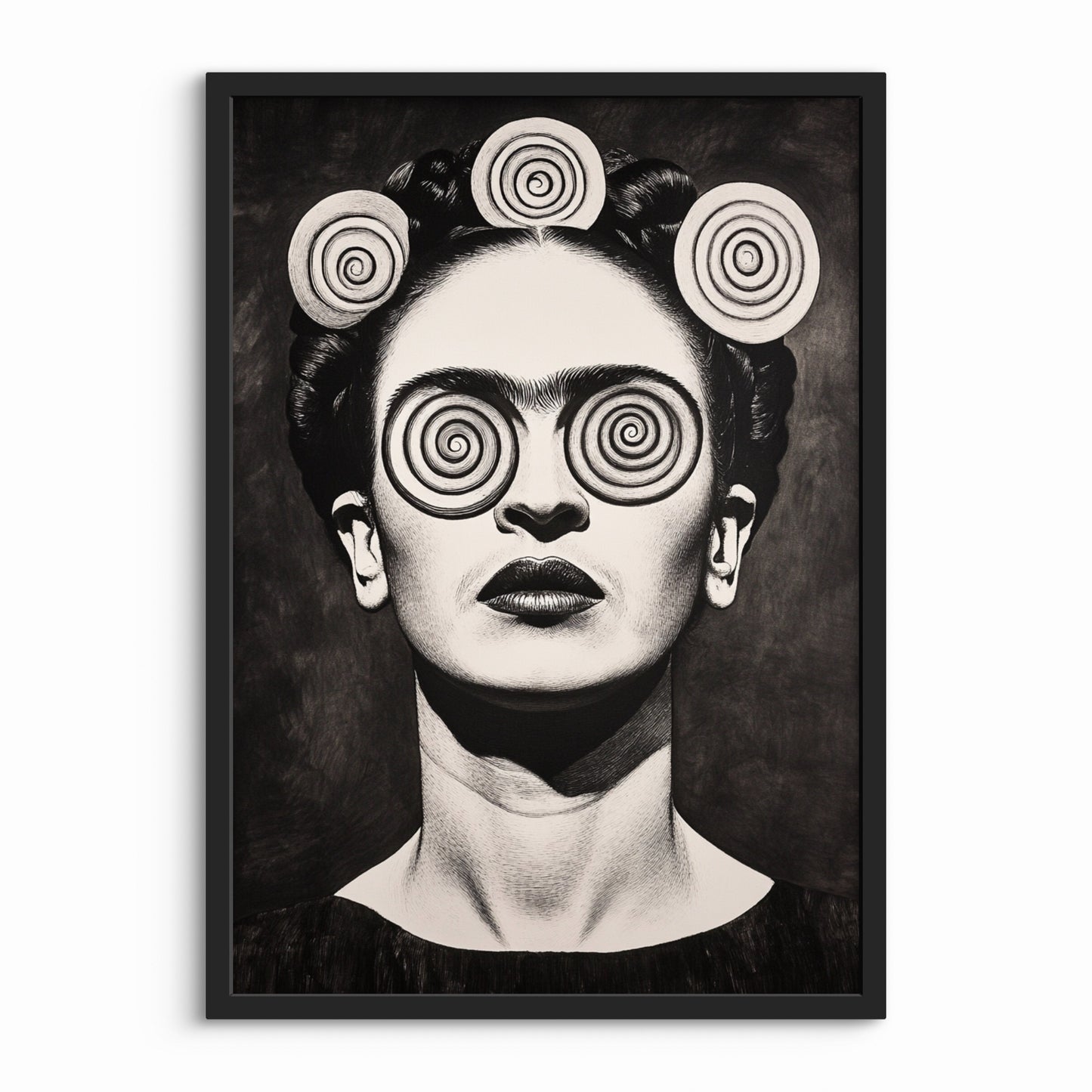 Portræt Plakat 95 – Hypnotisk Kontrast og Karisma