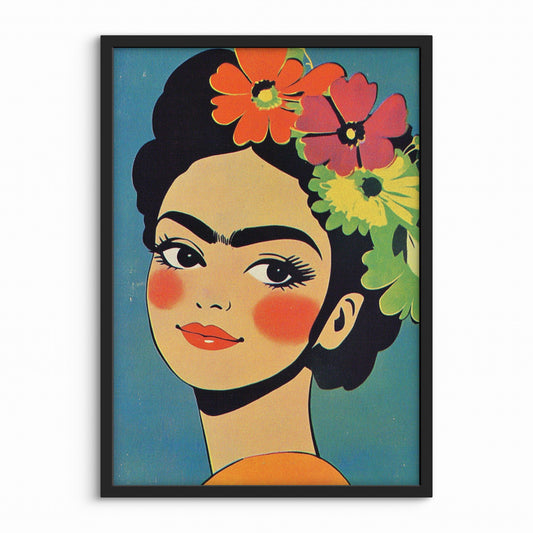 Portræt Plakat 91 – Farverig Retroglæde