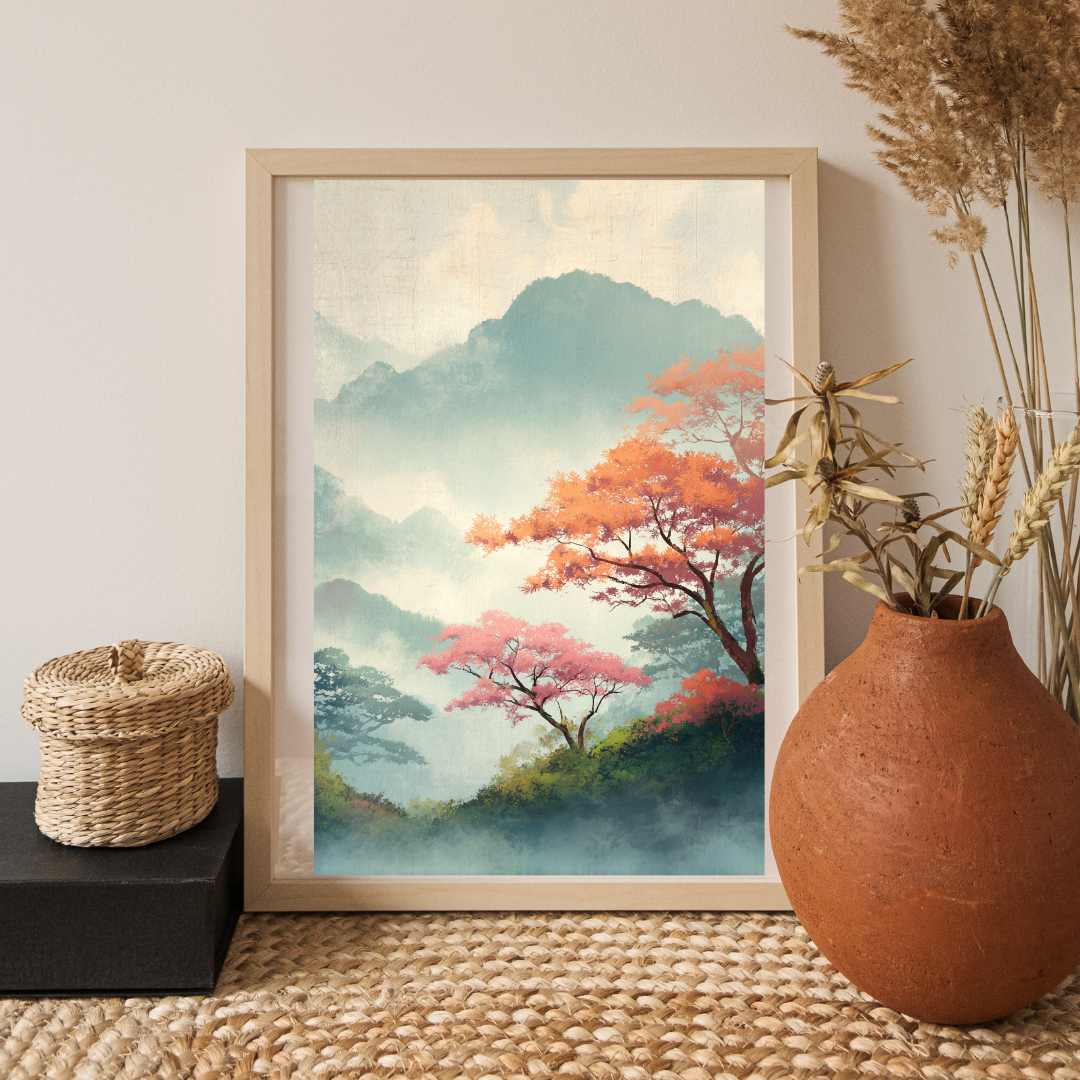Japansk Plakat 81 - Silent Mountains