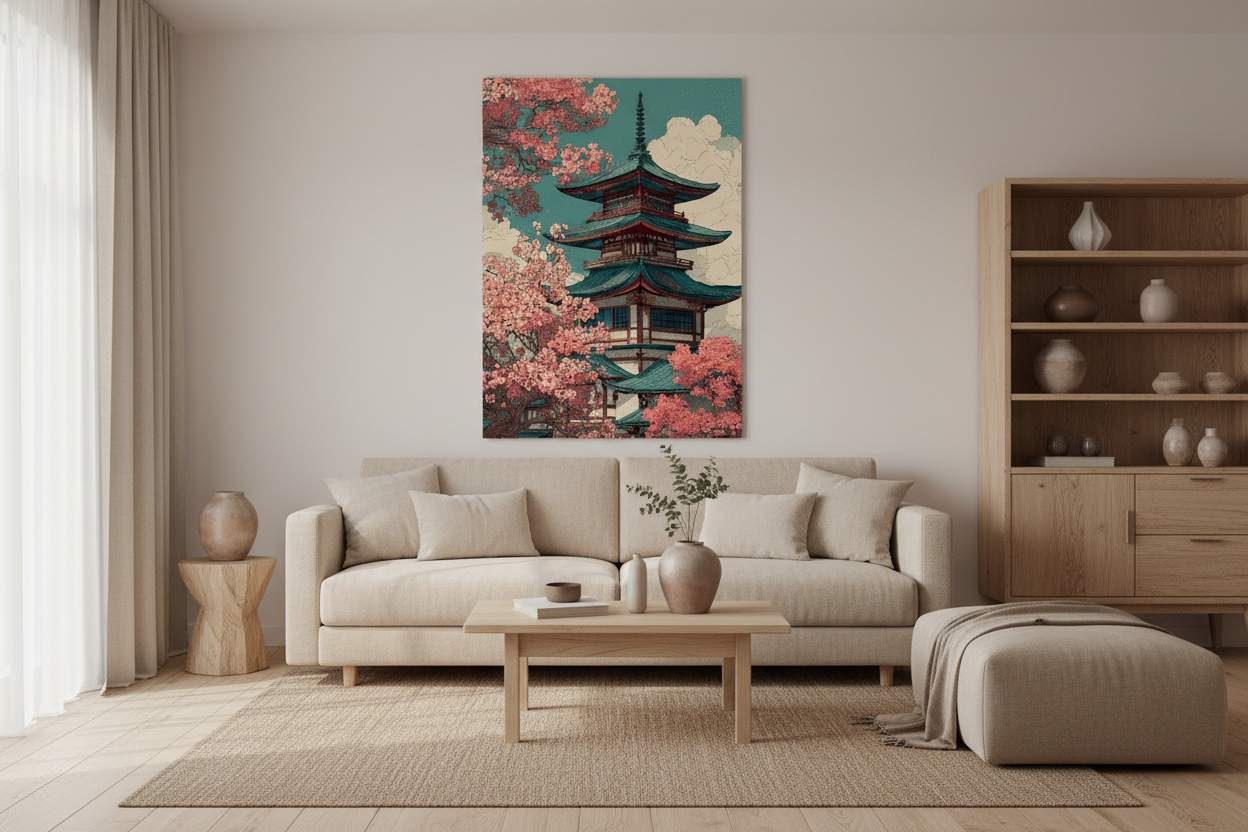 Japandi stue