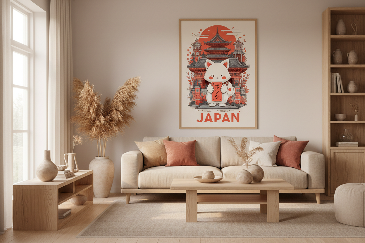 Japandi stue