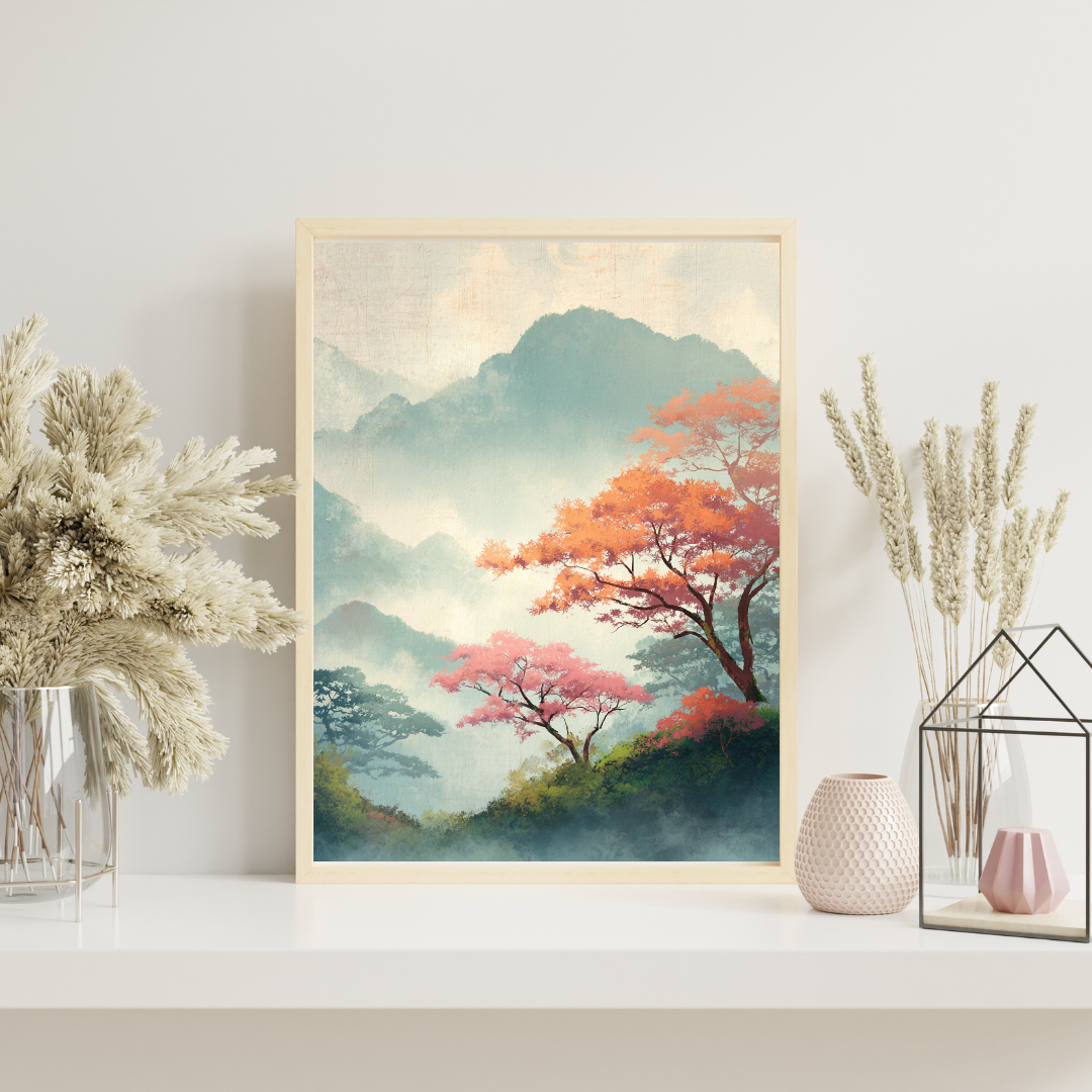 Japansk Plakat 81 - Silent Mountains
